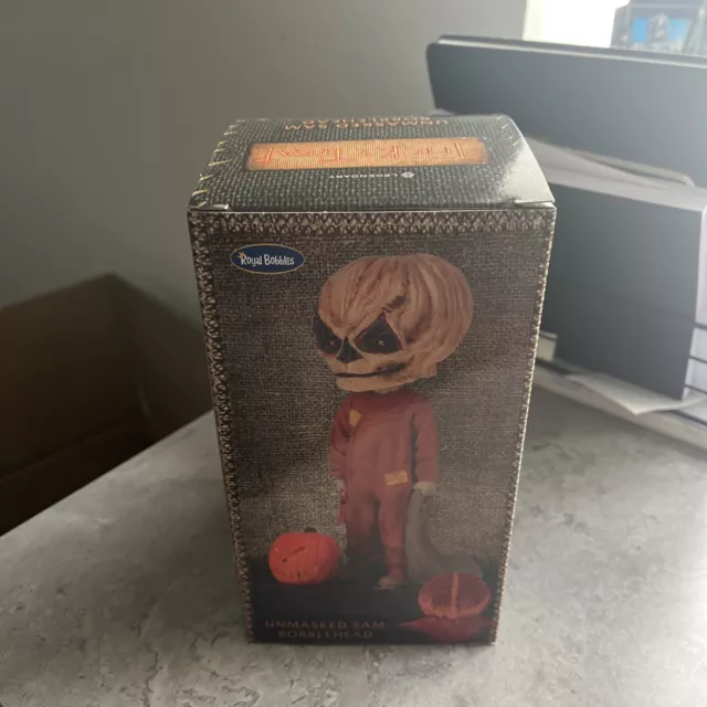 New Royal Bobbles Collector's Trick 'R Treat Unmasked Sam Bobblehead Figure