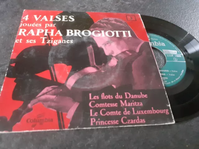 VINYLE EP 4 Valses Jouées Par Rapha Brogiotti Et Ses Tziganes - 3