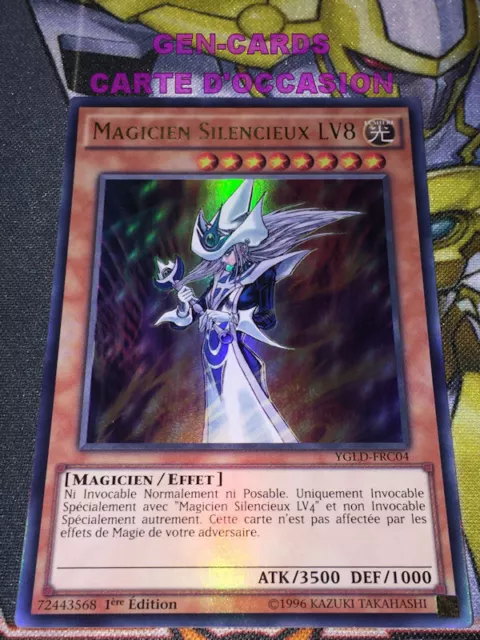 OCCASION Carte Yu Gi Oh MAGICIEN SILENCIEUX LV8 YGLD-FRC04 1ère édition