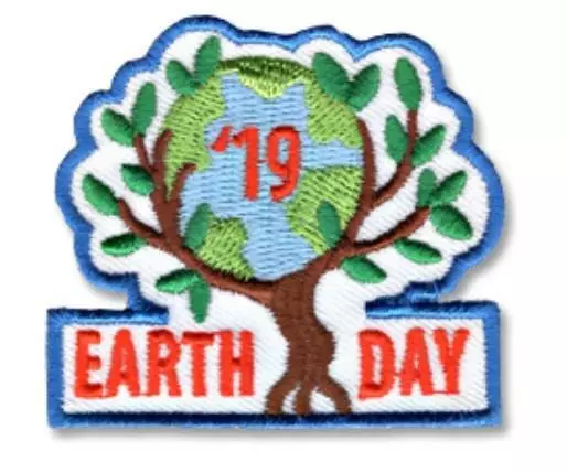 Girl Boy Cub EARTH DAY 2019 Event Patches Crests Badges SCOUT GUIDE Celebration