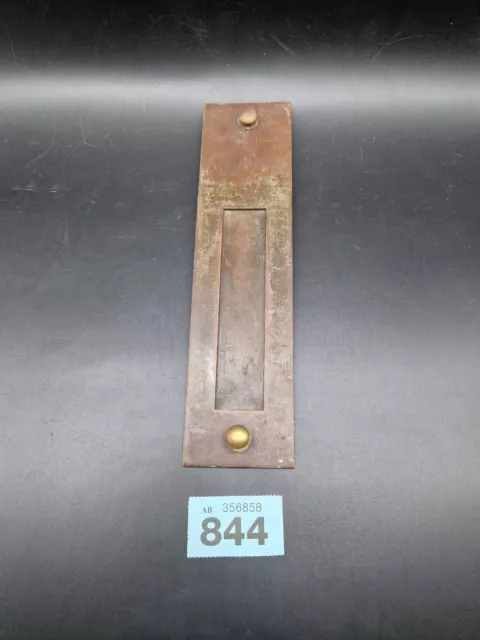 Slot Letterbox Antico Ottone Recuperato Verticale 25,5 X 6,5 Cm Edoardiano #844