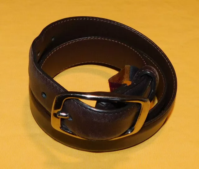 MEN'S COLE HAAN BROWN MADE IN INDIA GENUINE LEATHER BELT SIZE 34/85cm..