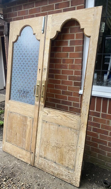 Antique Period Double Doors French Doors Wooden Pair Of Doors 11