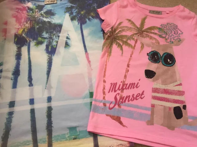 Next Girls Summer Beach Pink Tops Bundle Size 4 Years New!