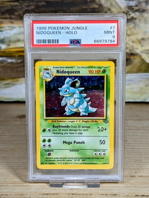 Nidoqueen PSA 9 Pokemon Card. Jungle Set 7/64 Rare Holo Mint Condition 1999 WOTC