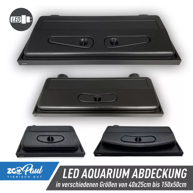 LED Aquarium Couverture Noir Neuf 80 100 120 150 Couvercle Capot Éclairage