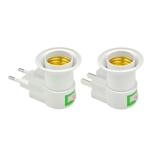 E27 Plug-Household mit Schalter Lampe Wandbefestigung Umwandlung Lampenhalterung