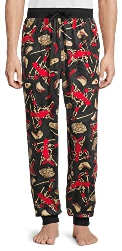 Briefly Stated Mens Deadpool Grey Lounge Sleep Pants