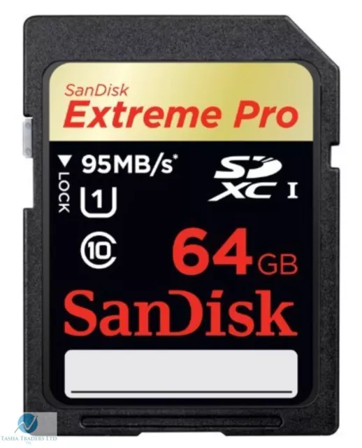 SANDISK EXTREME PRO SDXC 64GB 95MB/s SDSDXPA-064G-X46 SDHC SD HIGH SPEED MEMORY