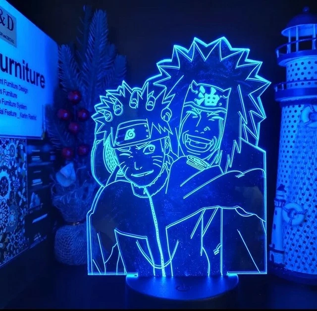 Lampe Veilleuse LED Naruto - 16 Couleurs Avec Télécommande - Manga - Neuf