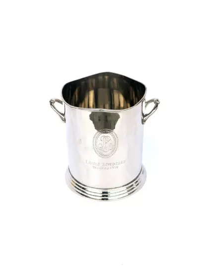 Louis Roederer Champagne Wine Ice Bucket In High Polished Chrome Plated 6"Height
