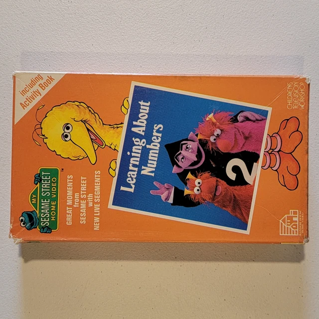 Sesame street learning about numbers vhs 1986 retro family children s