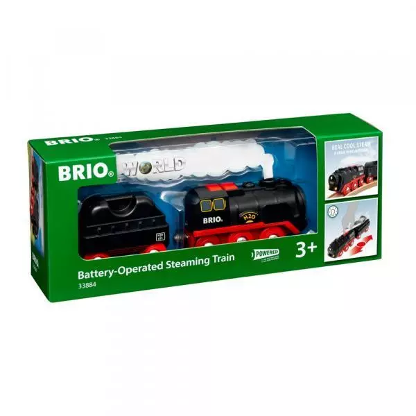 Brio World Eisenbahn Lok Batterie Dampflok mit Wassertank 3 Teile 33884