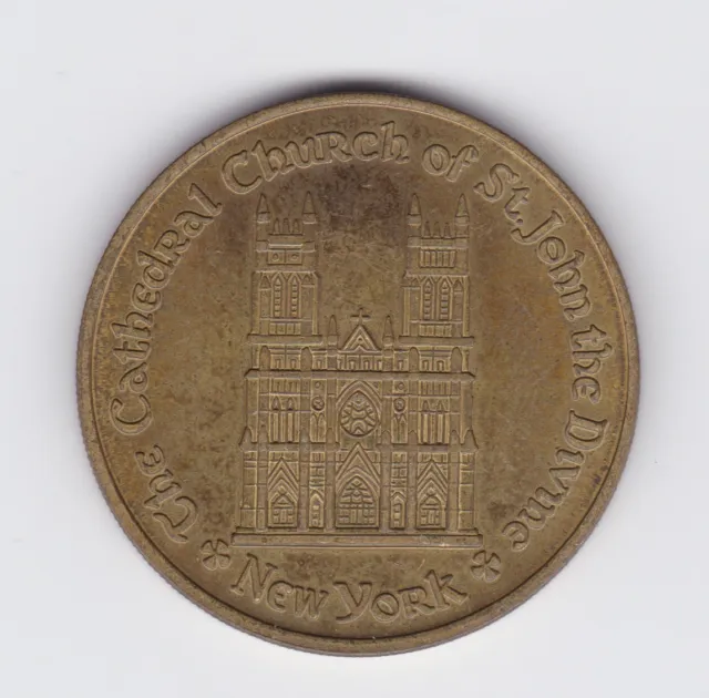 Cathedral Church Of St. John The Divine Commemorative Medal New York City H-730