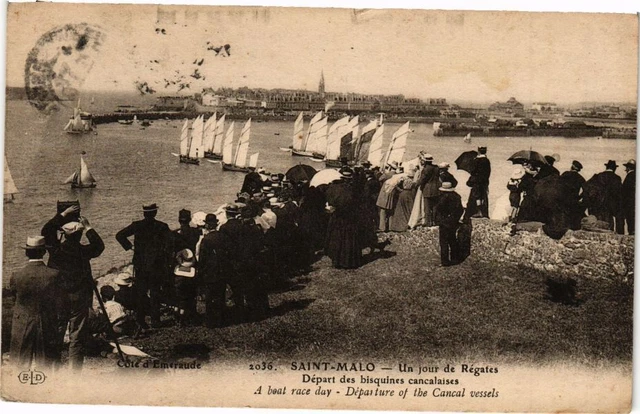 CPA St-MALO - Un jour de Régates - Départ des bisquines cancalaises (226645)
