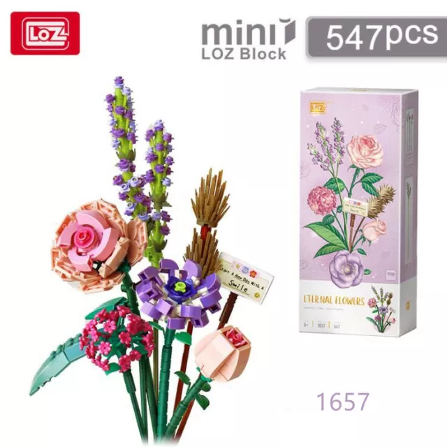 LOZ Eternal Flower Building Blocks 1657 1658 1659 Decor Mini Building Bricks Toy 2