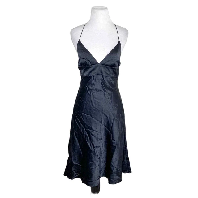 Rugby Ralph Lauren RL Silk Mini Dress Cocktail Dress Black Size 4