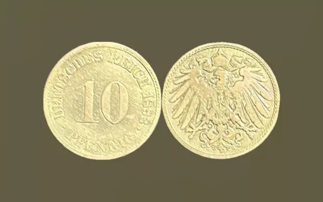 KAISERREICH 10 Pfennig 1893 G