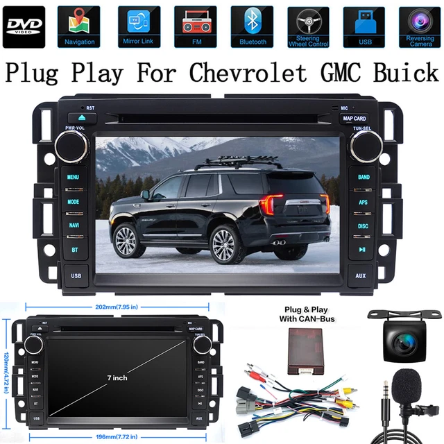 CAR RADIO STEREO DVD CD Audio GPS For GMC Chevy Silverado Suburban