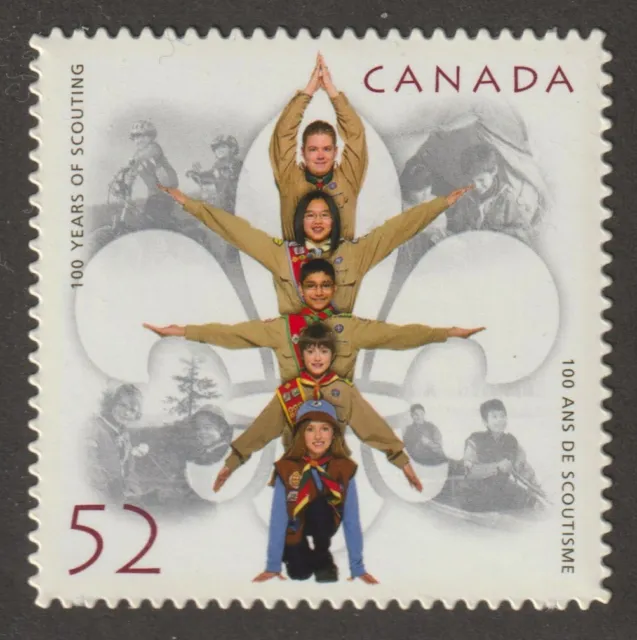 CANADA 2007 #2225i 100 years of scouting - die cut Unused