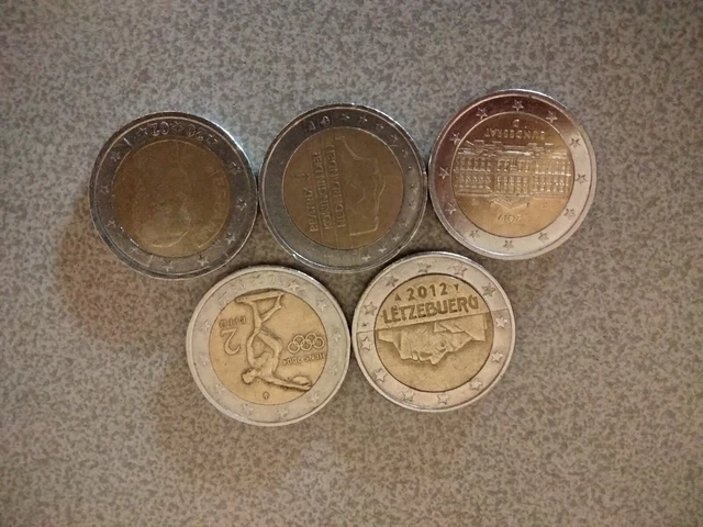 PIECE DE 2 euros rare lot de 5 EUR 60,00 - PicClick FR