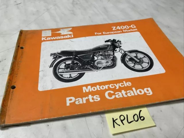 Kawasaki Z400 G3 Z KZ 400 catalogue pièces détachées spare parts list