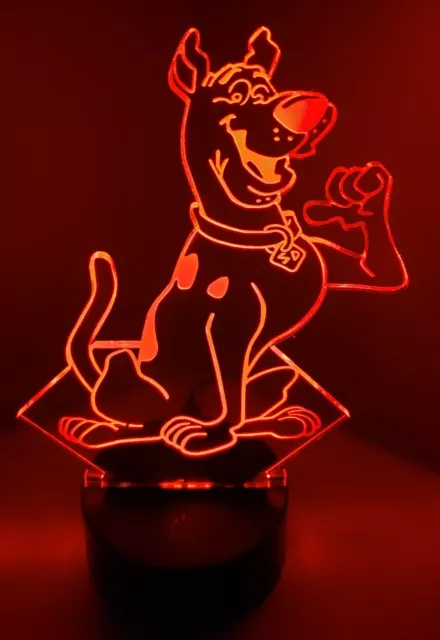 Scooby-Doo 3D LED Night Light 16 Color Changing Acrylic Decor W/ Remote