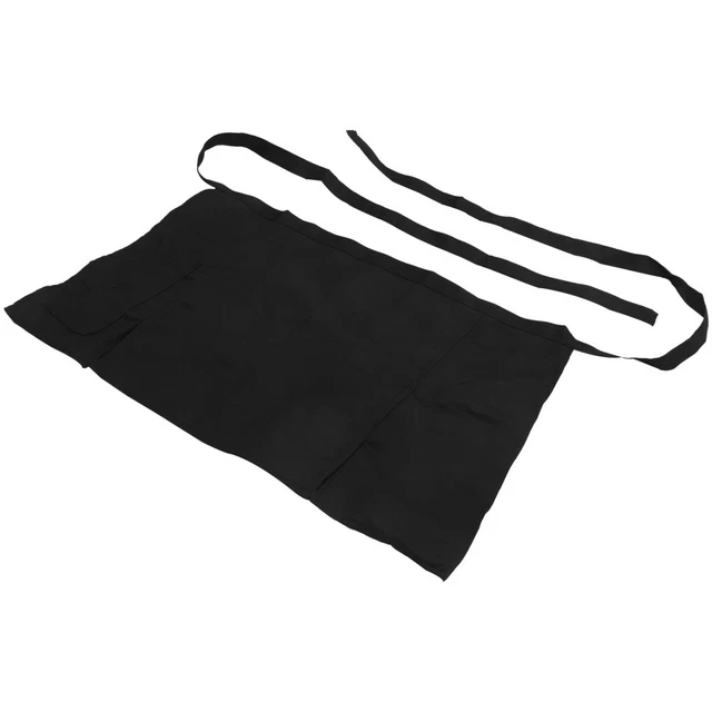 Delantal de cocina cintura delantal de camarero mitad con bolsillos delantal de mujer señorita