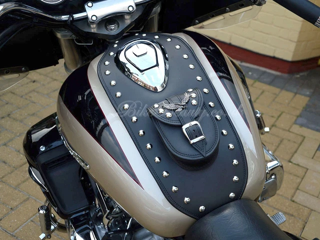 HONDA VT 125 Schatten VT125 Leder Tankpad Panel Abdeckung Chap-Bh-Bügel- Lätzchen EUR 101,38 - DE