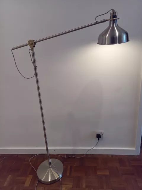 VÅGHÖJD LED floor lamp, dimmable black - IKEA