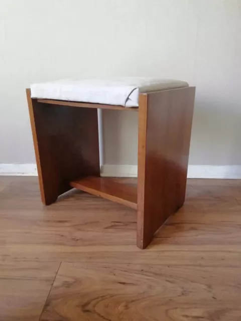 1920's Art Deco Walnut Dressing table stool