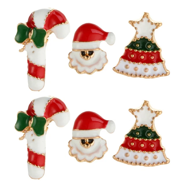6 Pcs Weihnachtsschmuck Geschenk Weihnachtsbrosche Weihnachten