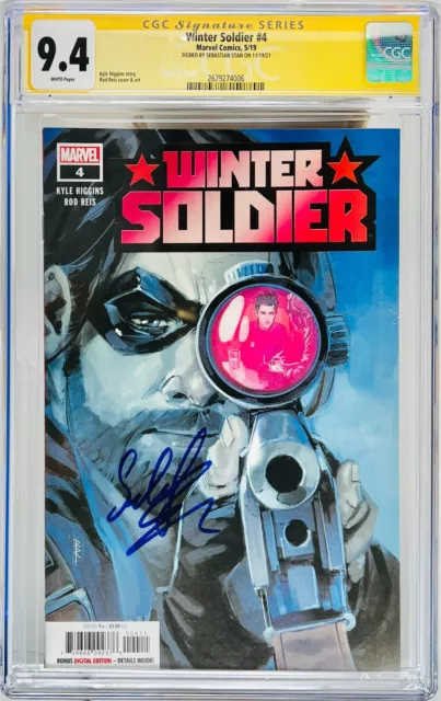 Sebastian Stan Signed CGC Signature Series Graded 9.4 Winter Soldier #4
