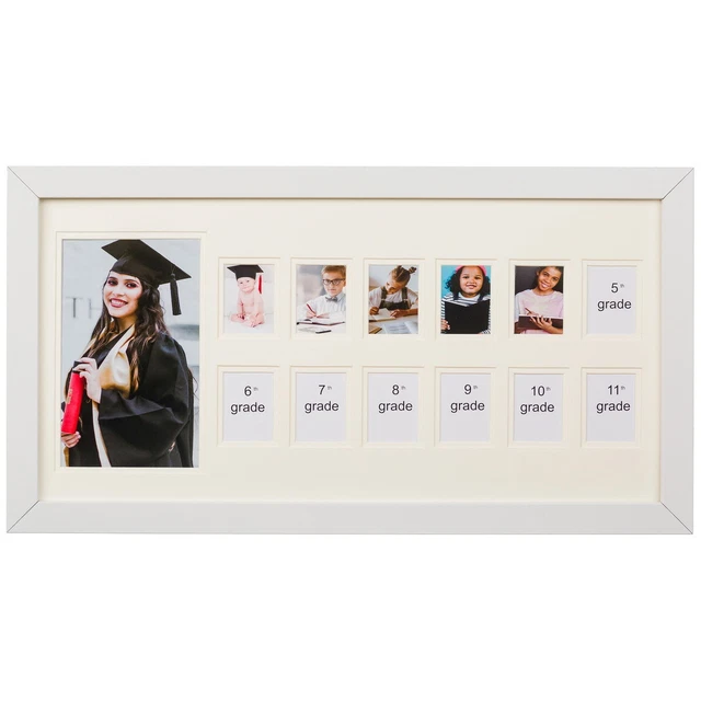 SCHOOL YEARS PICTURE Days Collage Frame with Double White Mat, K12