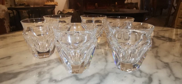 6 Verres En Cristal Baccarat Gobelet Harcourt Talleyrand