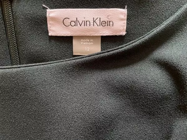 Calvin Klein Green Bell Sleeve Sheath Dress Size 12 - Euc 3