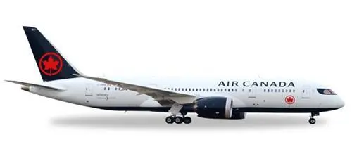 Herpa Wings Air Canada Boeing 787-8 Dreamliner C-GHPQ 1:200 Model 558600