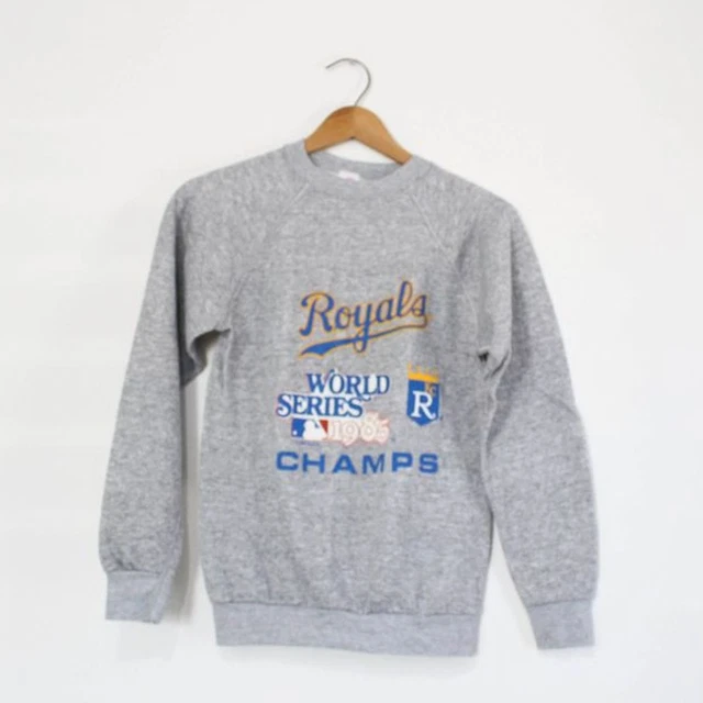 Vintage Kids Kansas City Royals 1985 World Series MLB Baseball Sweatshirt Large