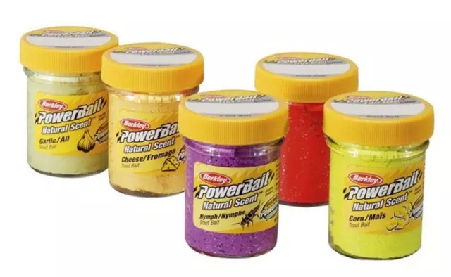 Berkley Powerbait Natural Scent Freshwater Fishing Trout  Bait Choice of Colors