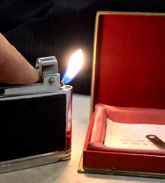 BRIQUET Ancien @ Silver Match PipeFlame + écrin @ Lighter Feuerzeug Accendino