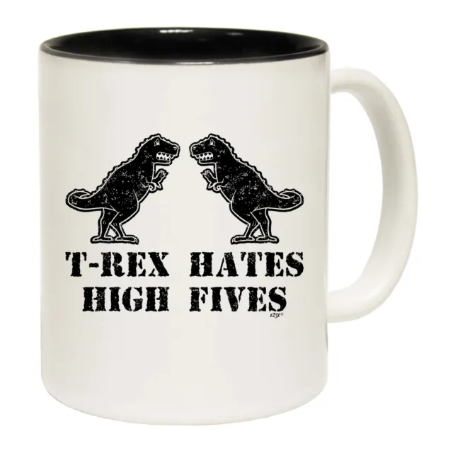 Trex Hates High Fives Dinosaur - Funny Novelty Coffee Mug Mugs Cup - Gift Boxed