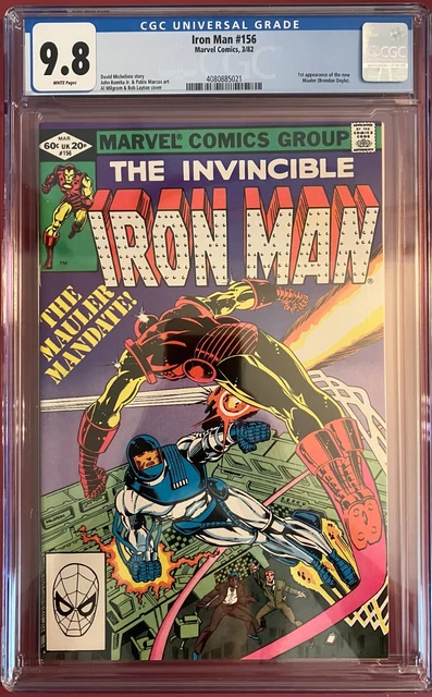 Iron Man # 156  Marvel Comics 1982  Cgc 9.8 White Pages  Sharp Book!!