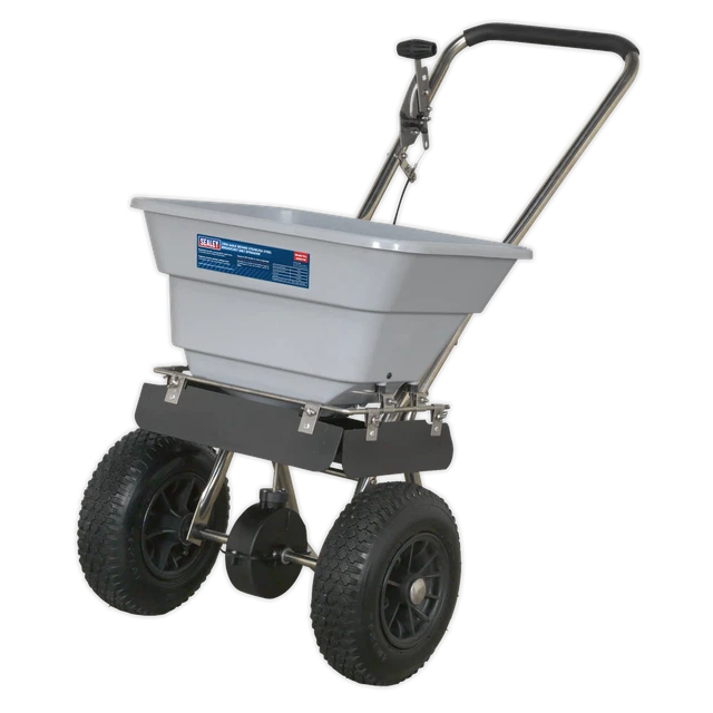 STAINLESS STEEL BROADCAST Salt Spreader 37kg Walk Behind SSB37W Sealey