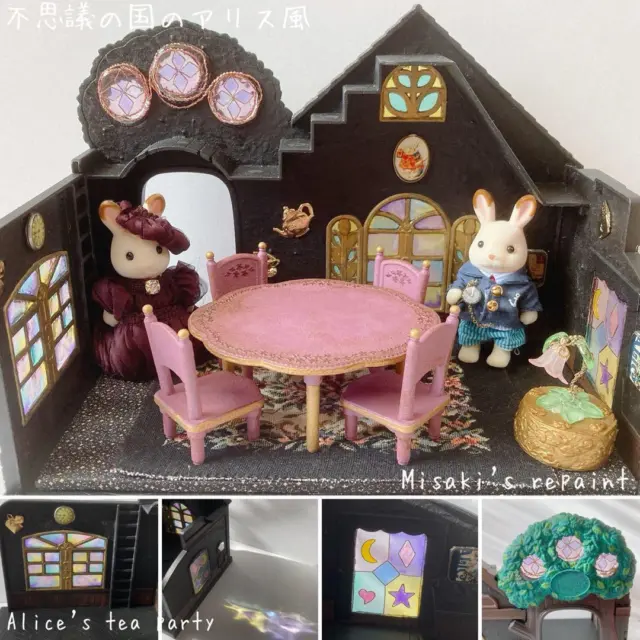 Stuccosylvanian Families Repaint Alice In Wonderland Tea Party House Remake