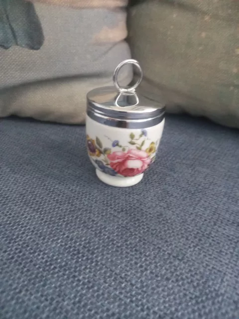 Vintage Cuoci Uovo Porcellana Royal Worcester England Bianco Fiori *