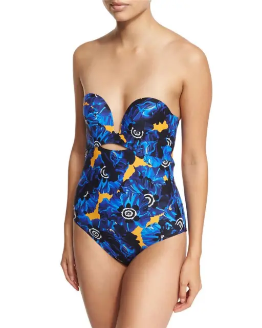 NEW NWT Womens Proenza Schouler Molded-Cup Maillot One-Piece Swimsuit Size M