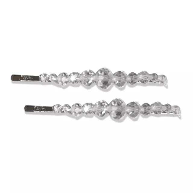 2PK Women Girls Clip Accessories Hair Party Bling Gem Crystal Rhinestone Hairpin