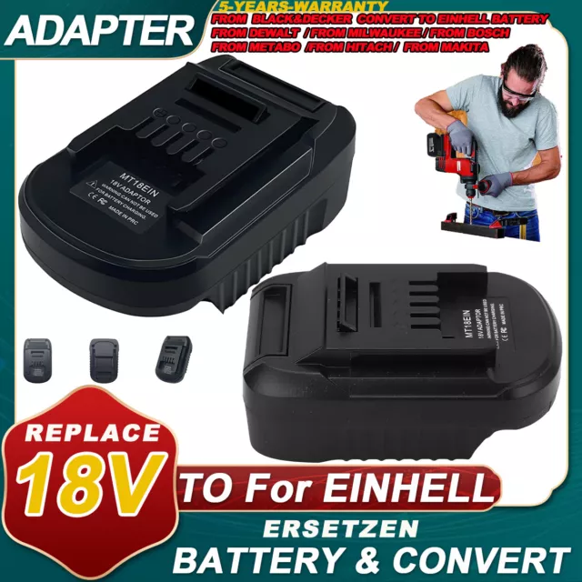 18V Battery Adapter for Hitach Dewalt Makita Metoba Bosch Convert to for Einhell