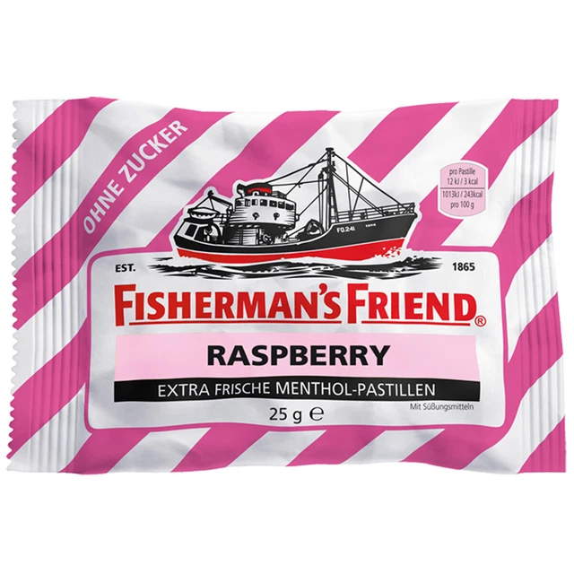 Pêcheur Ami Framboise Frais Menthol Pastilles Sans Sucre