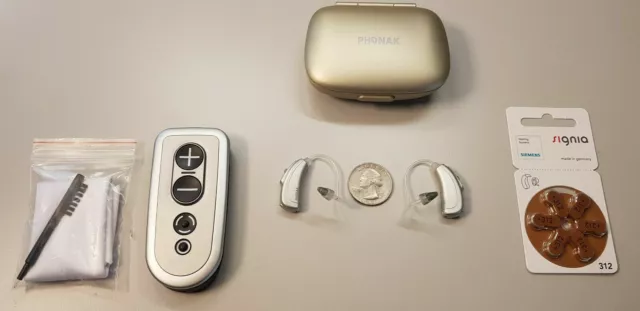 Phonak Bolero Q70-312 M ajuste abierto BTE inalámbrico + control remoto gratuito
